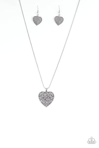 Look Into Your Heart - Silver Paparazzi Necklace