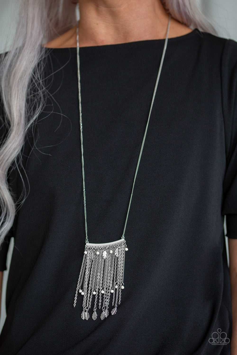 On The Fly - White - Necklace