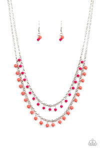 Dainty Distraction - Orange - Necklace