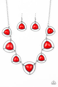 Make A Point - Red - Necklace