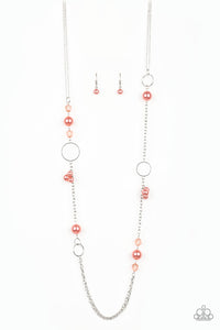 Pageant Princess - Orange - Necklace