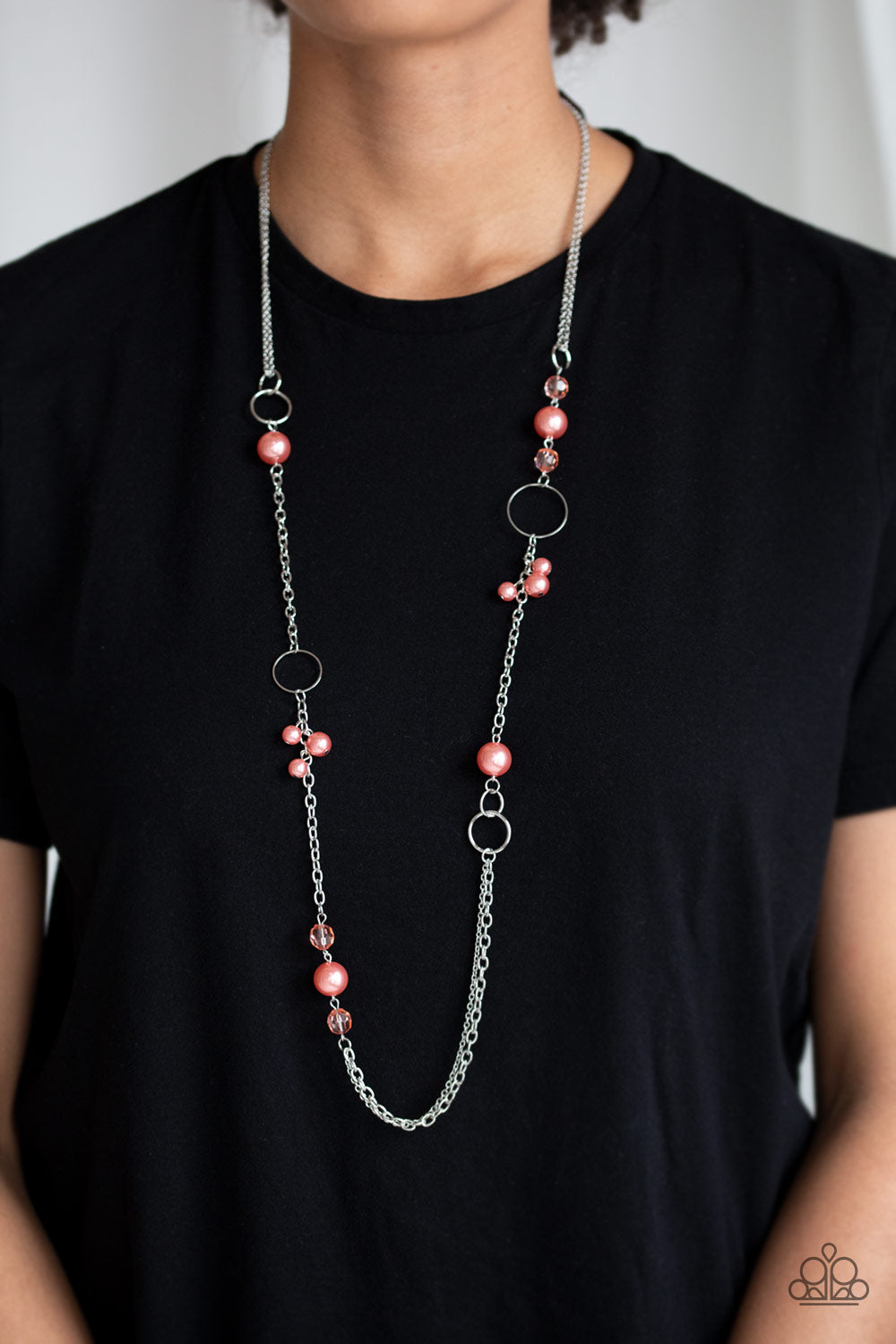 Pageant Princess - Orange - Necklace