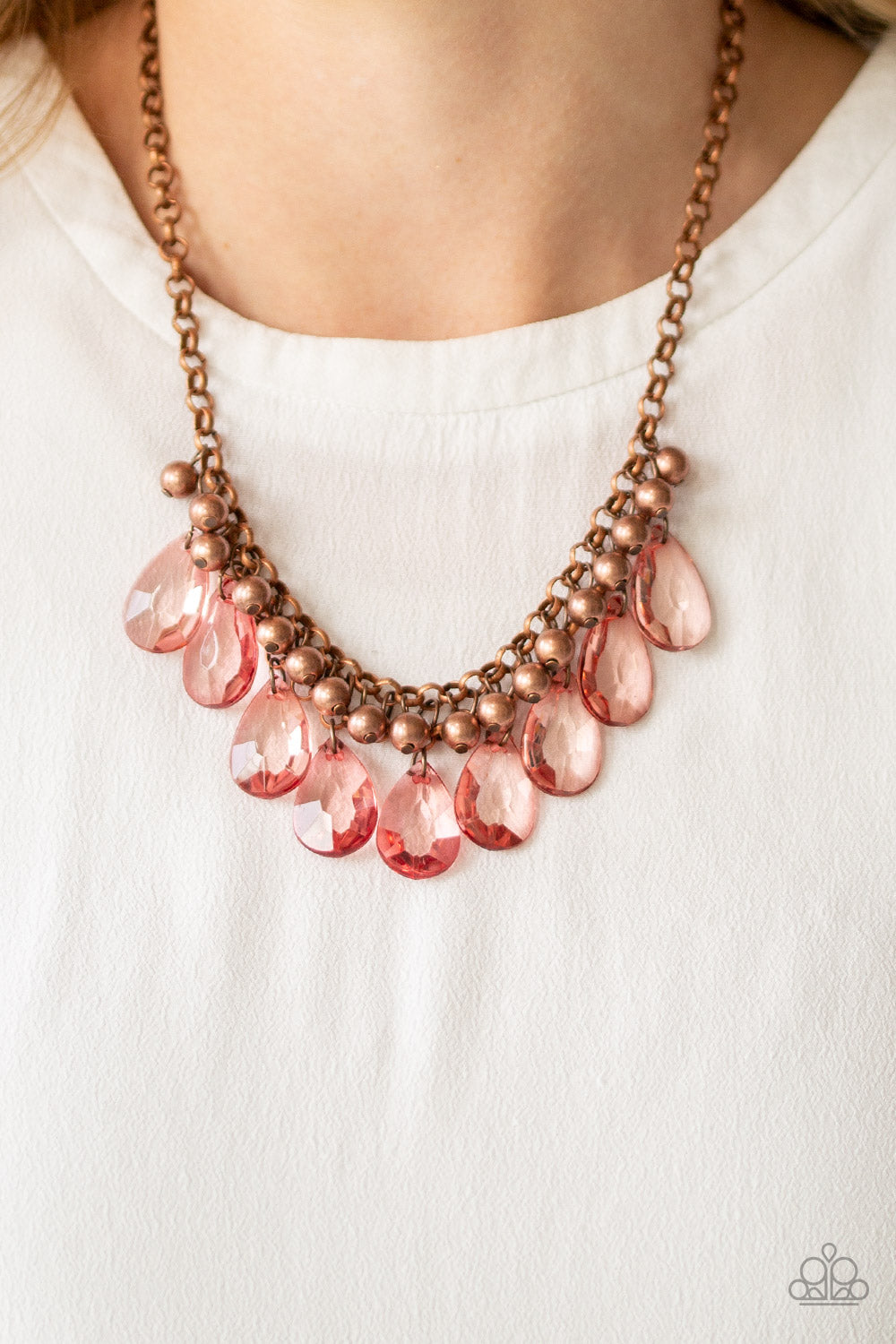 Fashionista Flair - Copper - Necklace