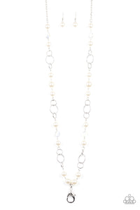 Prized Pearls - White - Earrings