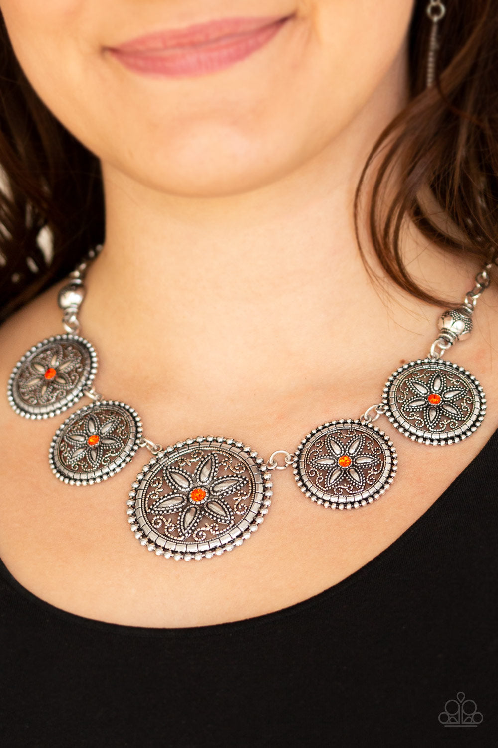 Written In The STAR LILIES - Orange - Necklace