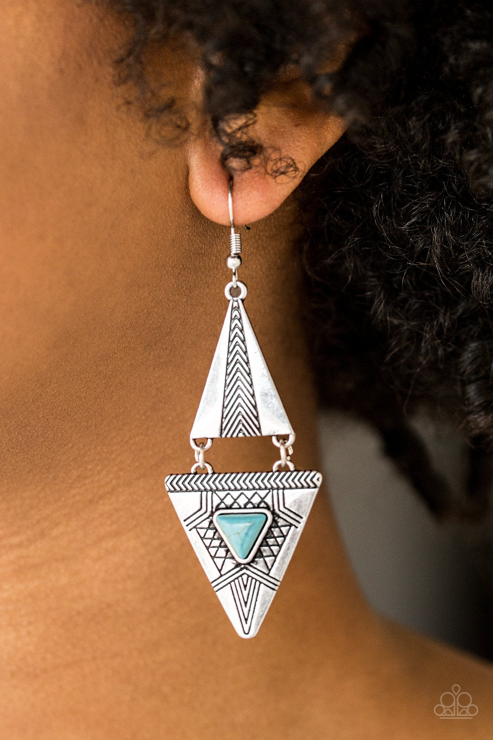 El Paso Edge - Blue - Earrings