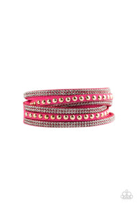 I BOLD You So! - Pink Paparazzi Wrap Bracelet