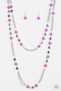 Beautifully Bodacious - Purple - Necklace