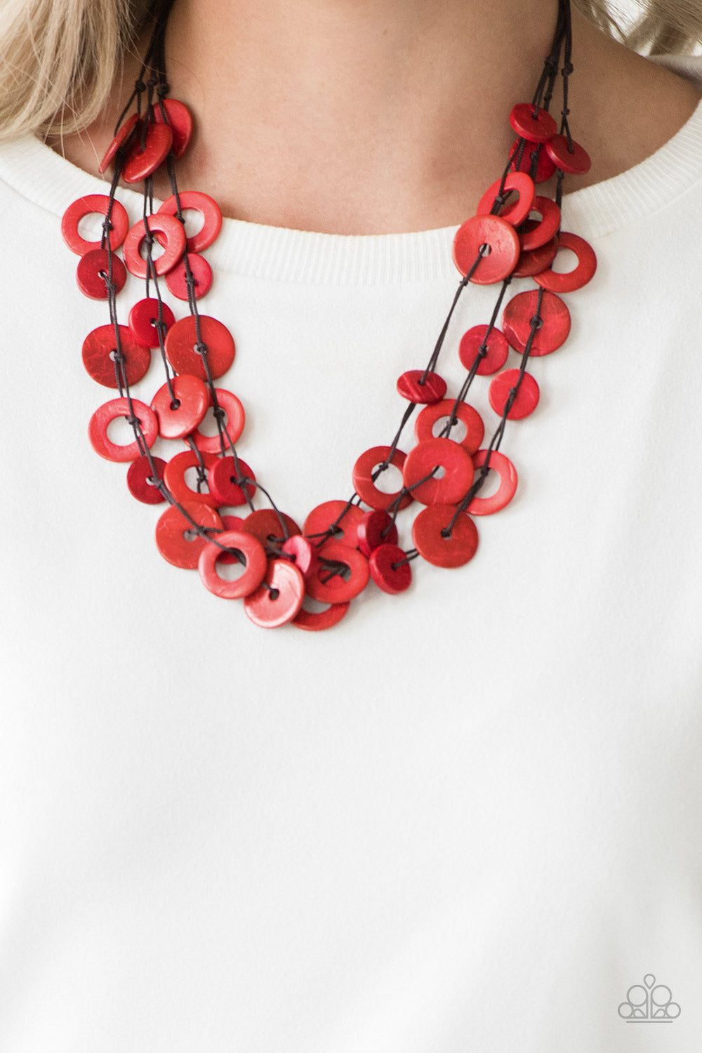 Wonderfully Walla Walla - Red - Necklace