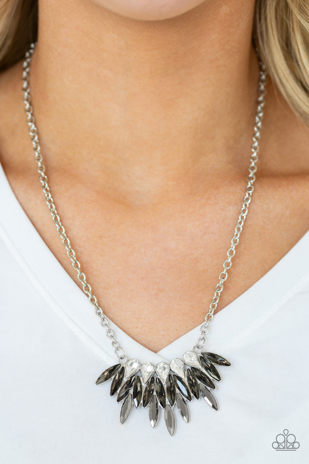 Crown Couture - Silver - Necklace