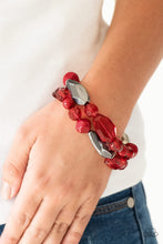 Load image into Gallery viewer, Rockin Rock Candy - Red Bracelet
