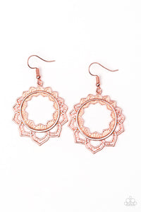 Modest Mandalas - Copper - Earrings