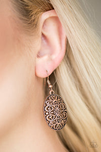 Wistfully Whimsical - Copper - Earrings