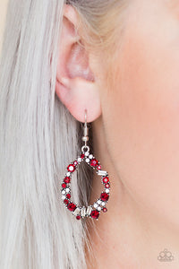 Crushing Couture - Red - Earrings