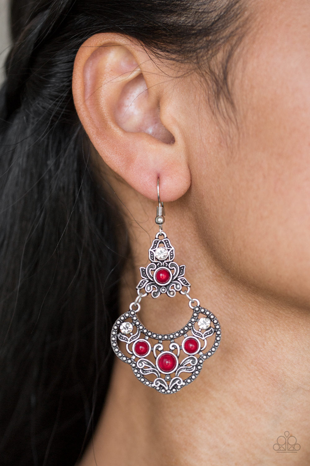 Garden State Glow - Red - Earrings