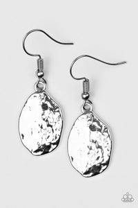 Terra Treasure - Silver Paparazzi Earrings