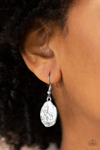 Terra Treasure - Silver Paparazzi Earrings