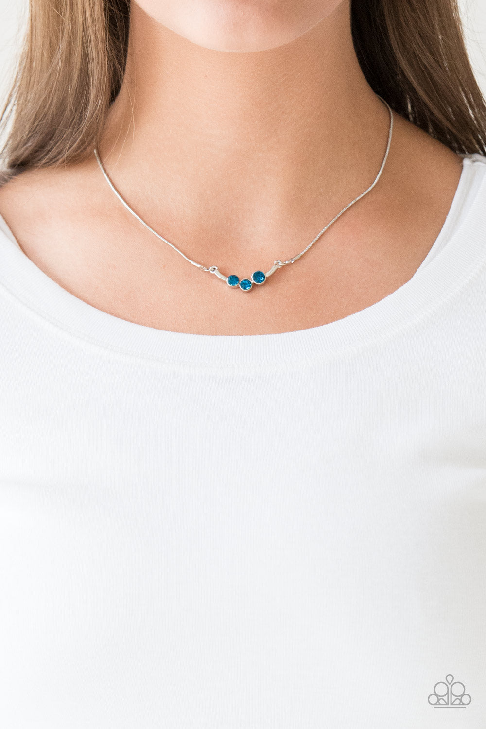 Sparkling Stargazer - Blue Necklace