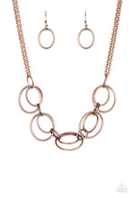 Load image into Gallery viewer, Urban Orbit - Copper Paparazzi Necklace
