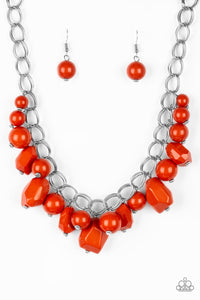 Gorgeously Globetrotter - Orange - Necklace