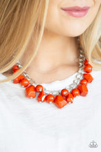 Load image into Gallery viewer, Gorgeously Globetrotter - Orange - Necklace
