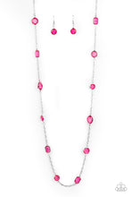 Load image into Gallery viewer, Glassy Glamorous - Pink Paparazzi Necklace
