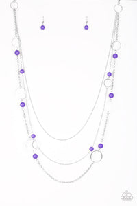 Beachside Babe - Purple - Necklace