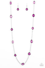 Load image into Gallery viewer, Glassy Glamorous - Purple Paparazzi Necklace

