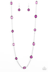 Glassy Glamorous - Purple Paparazzi Necklace