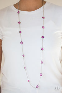 Glassy Glamorous - Purple Paparazzi Necklace