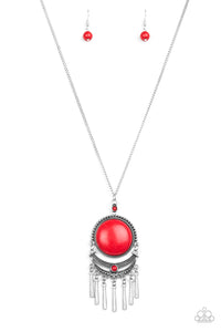 Rural Rustler - Red Paparazzi Necklace