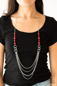 Vividly Vivid - Red - Necklace