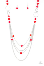Load image into Gallery viewer, Bubbly Bright - Red Paparazzi Necklace

