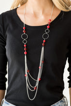 Load image into Gallery viewer, Bubbly Bright - Red Paparazzi Necklace
