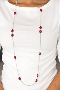 Pacific Piers - Red Paparazzi Necklace