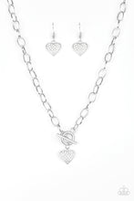 Load image into Gallery viewer, Harvard Hearts - White - Necklace
