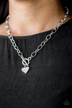 Load image into Gallery viewer, Harvard Hearts - White - Necklace
