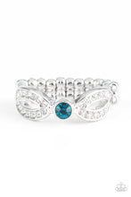 Load image into Gallery viewer, Extra Side Of Elegance - Blue Paparazzi Ring
