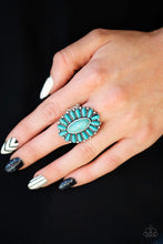 Load image into Gallery viewer, Cactus Cabana - Blue Paparazzi Ring
