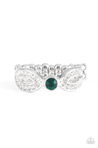 Extra Side Of Elegance - Green  Paparazzi Ring