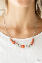 Load image into Gallery viewer, The Big-Leaguer - Orange Necklace
