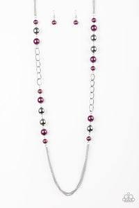 Uptown Talker - Purple - Necklace