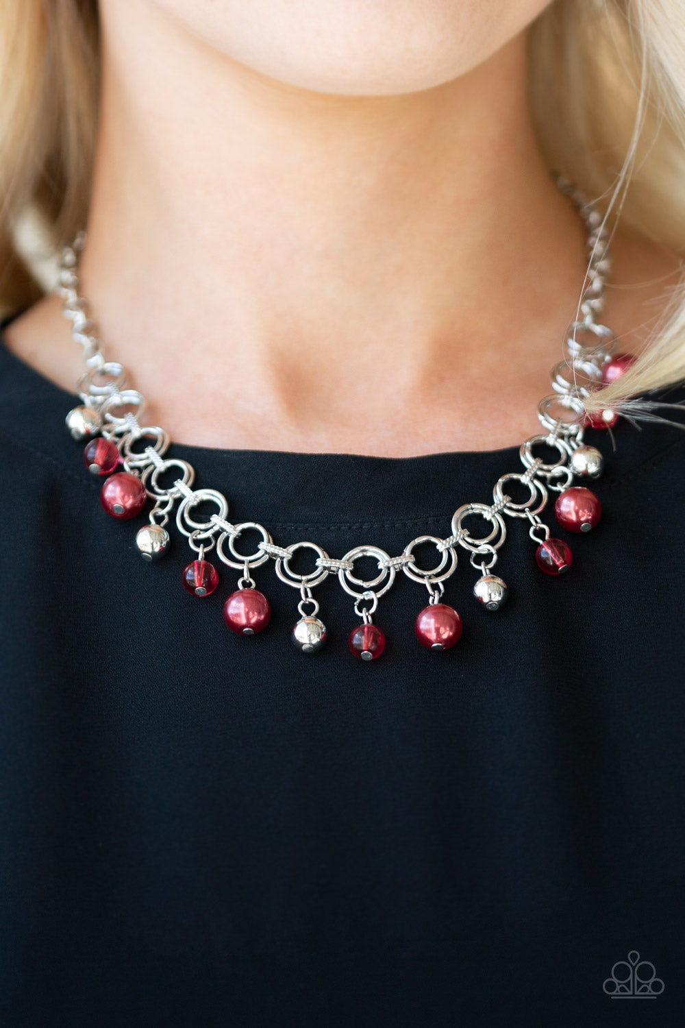Fiercely Fancy - Red - Necklace