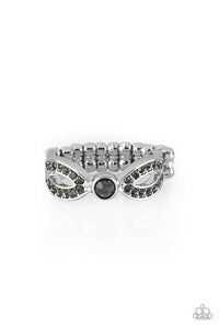 Extra Side Of Elegance - Silver Paparazzi Ring - #2140