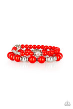 Load image into Gallery viewer, Colorful Collisions - Red - Bracelet
