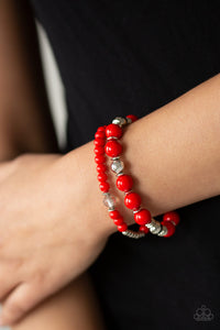 Colorful Collisions - Red - Bracelet