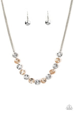 Load image into Gallery viewer, Simple Sheen - Silver Paparazzi Necklace - #2528
