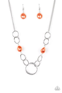 Lead Role - Orange Paparazzi Necklace