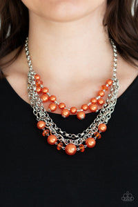 Rockin Rockette - OrangePaparazzi Necklace