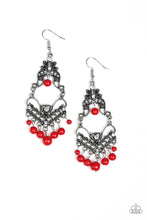 Load image into Gallery viewer, Colorfully Cabaret - Red - Earrings

